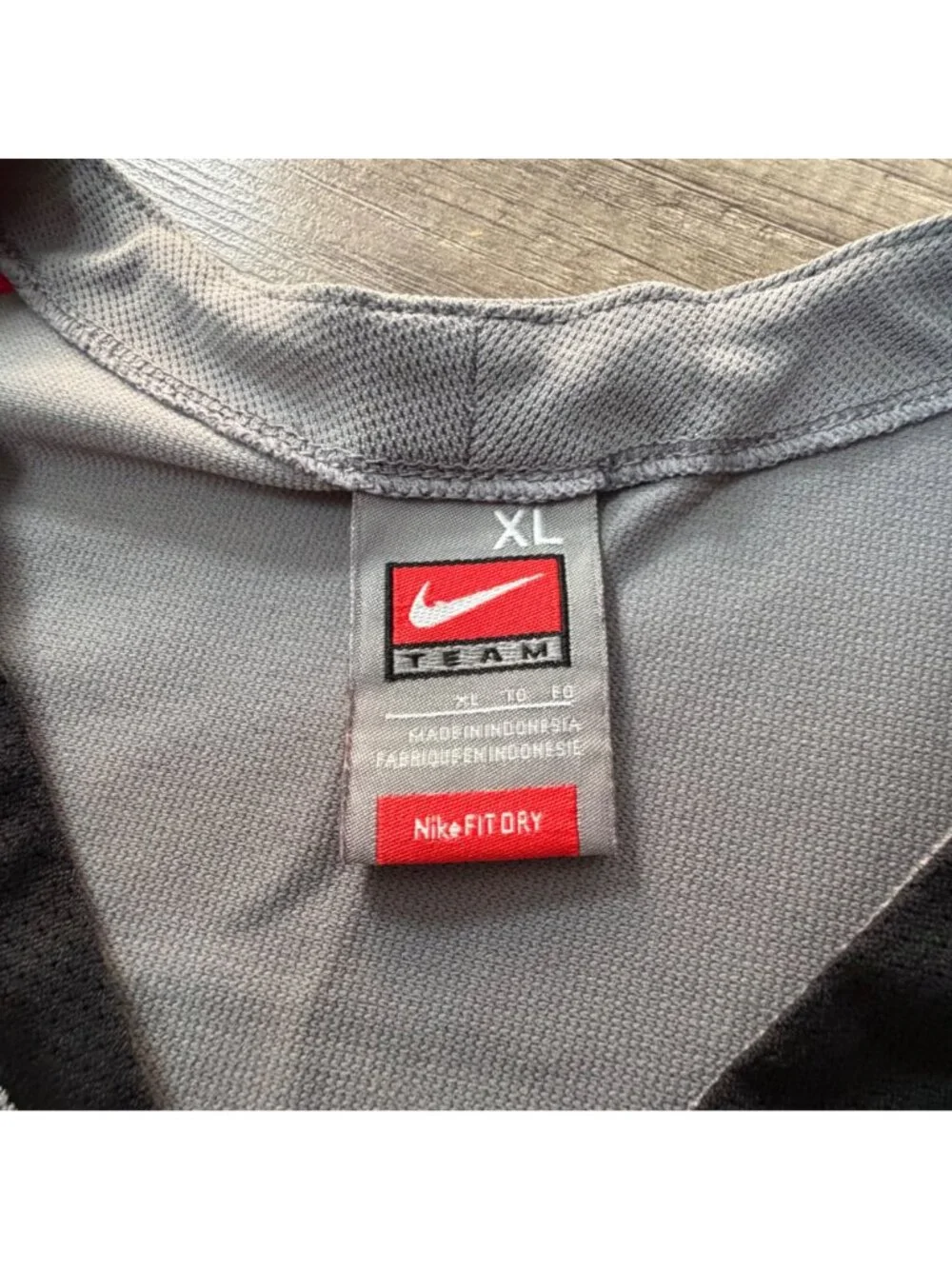 Nike Ohio State Buckeyes Gray & Red Dri-Fit Short Sleeve Shirt XL